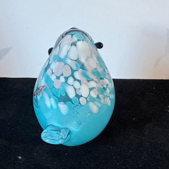 HQT-Blue and White Glass Bird Figurine - Picture 5 of 8